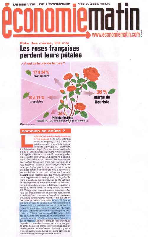 Revue de presse - Les roses franaises perdent leurs ptales